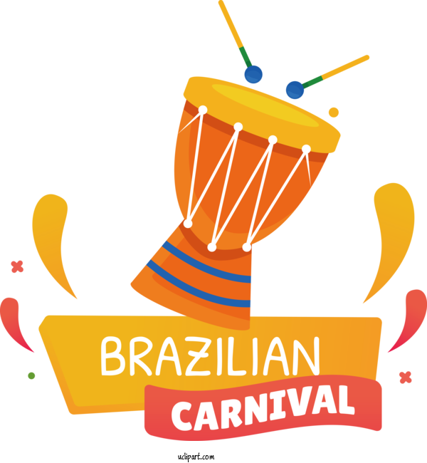 Free Holidays Design Logo Icon For Brazilian Carnival Clipart Transparent Background