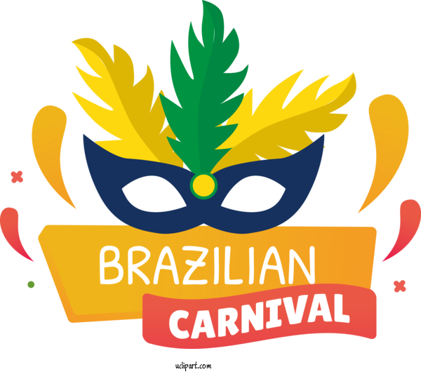 Free Holidays Logo Design Icon For Brazilian Carnival Clipart Transparent Background