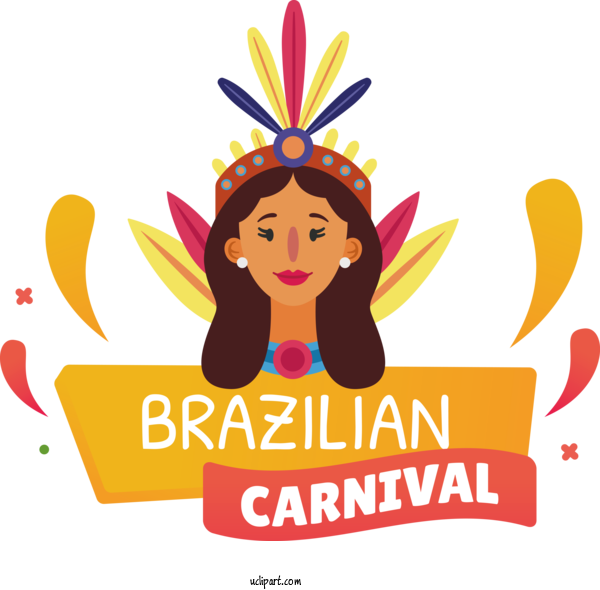 Free Holidays Icon Logo Digital Art For Brazilian Carnival Clipart Transparent Background