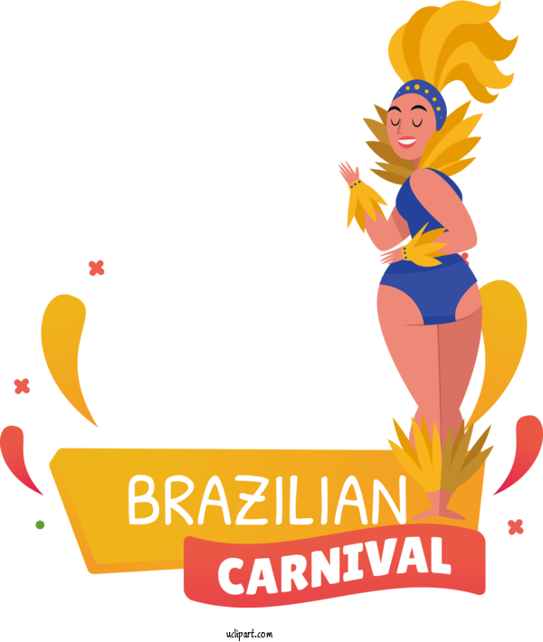 Free Holidays Brazilian Carnival Cartoon Carnival For Brazilian Carnival Clipart Transparent Background