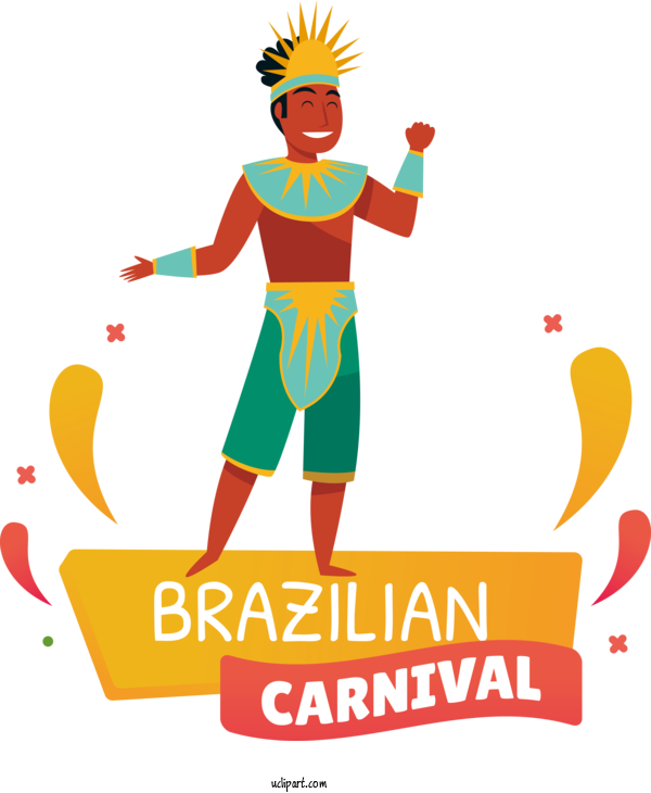 Free Holidays Design Logo Digital Art For Brazilian Carnival Clipart Transparent Background