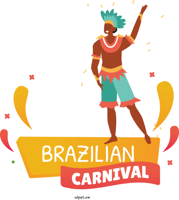 Free Holidays Design Brazilian Carnival Icon For Brazilian Carnival Clipart Transparent Background