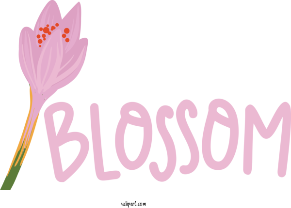 Free Nature Logo Font Flower For Spring Clipart Transparent Background