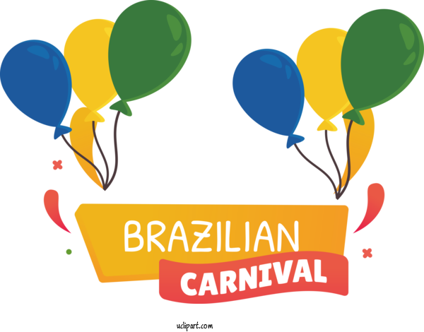 Free Holidays Human Logo Balloon For Brazilian Carnival Clipart Transparent Background