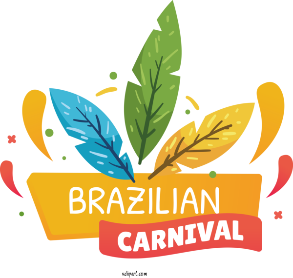 Free Holidays Carnival Festival Logo For Brazilian Carnival Clipart Transparent Background