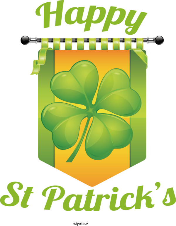 Free Holidays Shamrock Design Leaf For Saint Patricks Day Clipart Transparent Background