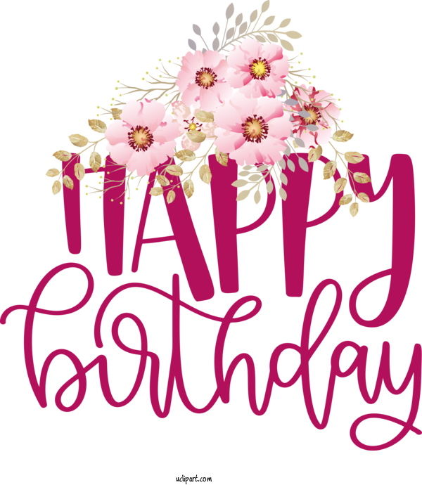 Free Occasions Floral Design Flower Cut Flowers For Birthday Clipart Transparent Background