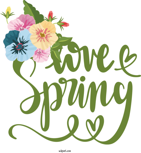 Free Nature Floral Design Logo Cut Flowers For Spring Clipart Transparent Background