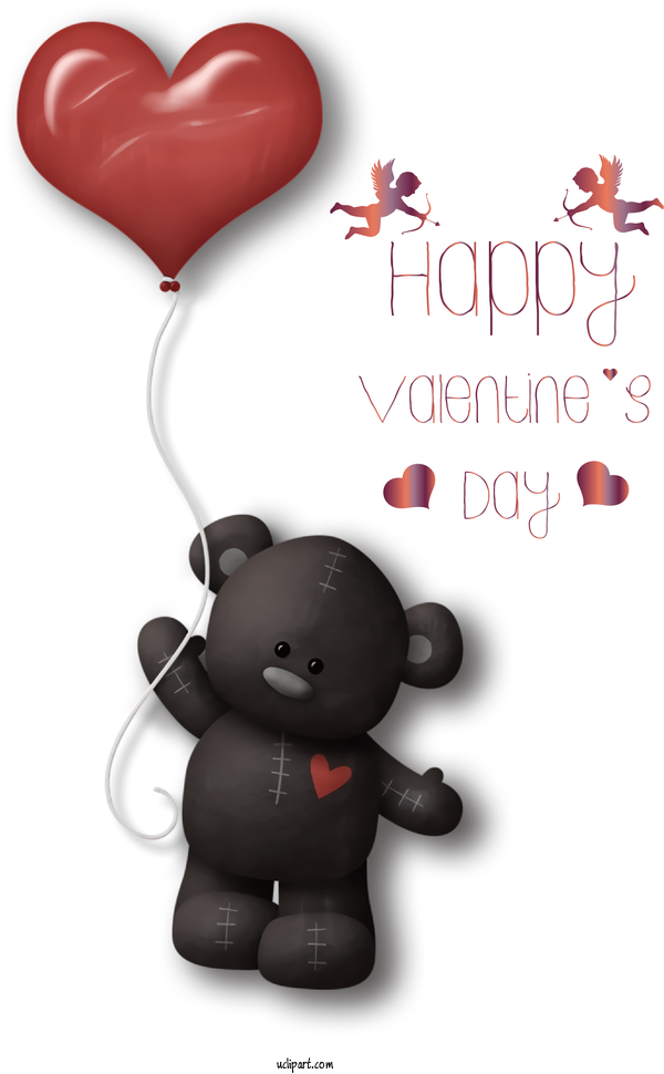 Free Holidays Heart Heart Cartoon For Valentines Day Clipart Transparent Background