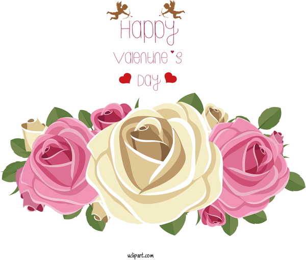 Free Holidays Rose Flower Watercolor Painting For Valentines Day Clipart Transparent Background