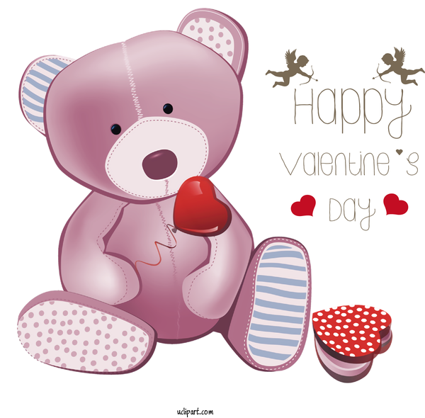 Free Holidays Teddy Bear Stuffed Toy Bears For Valentines Day Clipart Transparent Background