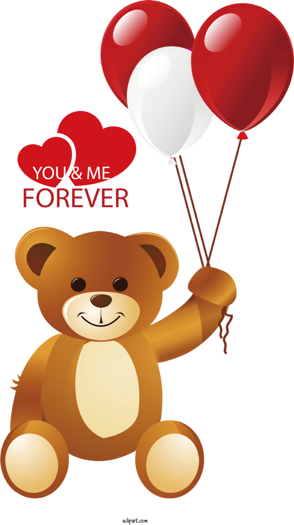 Free Holidays Bears Teddy Bear Balloon Teddy Bear For Valentines Day Clipart Transparent Background