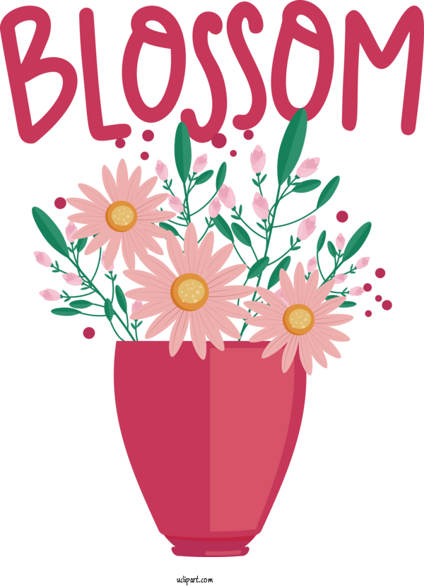 Free Nature Flower Vase FLOWER FRAME For Spring Clipart Transparent Background