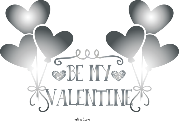 Free Valentines Day M 095 Logo Font For Happy Valentines Day Clipart Transparent Background