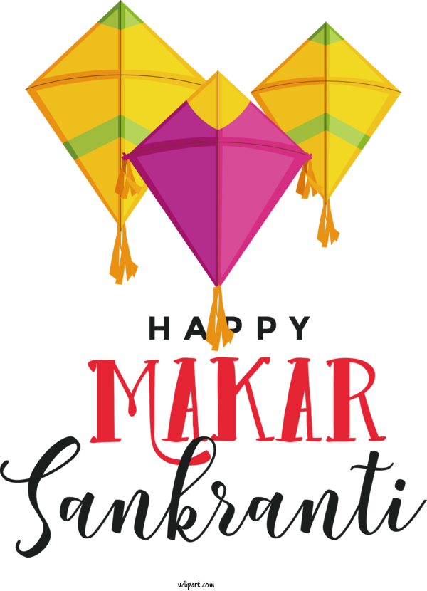 Free Holidays Kite Line For Makar Sankranti Clipart Transparent Background