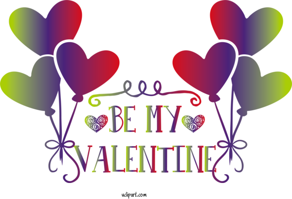 Free Valentines Day Floral Design Design M 095 For Happy Valentines Day Clipart Transparent Background