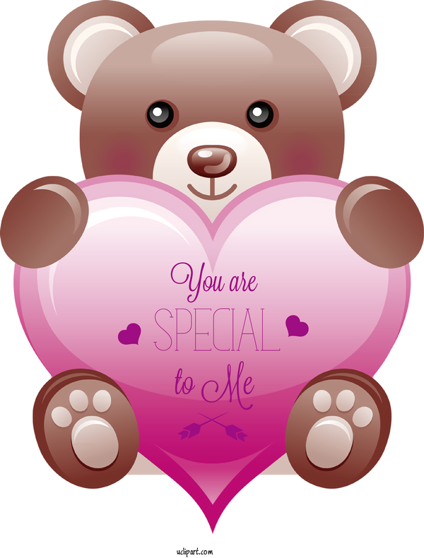 Free Holidays Heart Bears Teddy Bear For Valentines Day Clipart Transparent Background