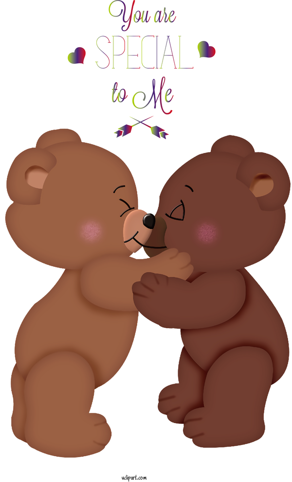 Free Holidays Bears Smiley Brown Bear For Valentines Day Clipart Transparent Background