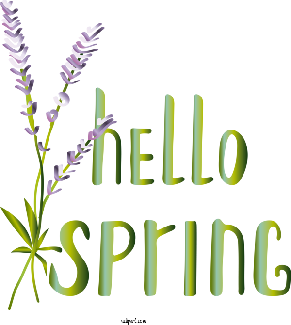 Free Nature Plant Stem Logo Font For Spring Clipart Transparent Background