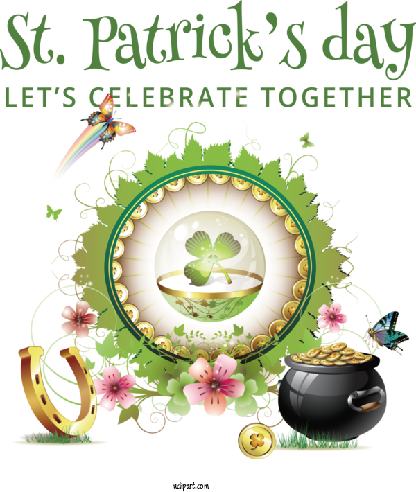 Free Holidays Four Leaf Clover Shamrock St. Patrick's Day For Saint Patricks Day Clipart Transparent Background