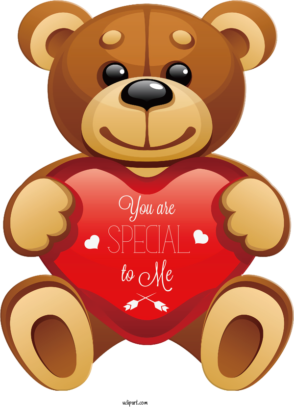 Free Holidays Bears Teddy Bear Bear With Heart For Valentines Day Clipart Transparent Background