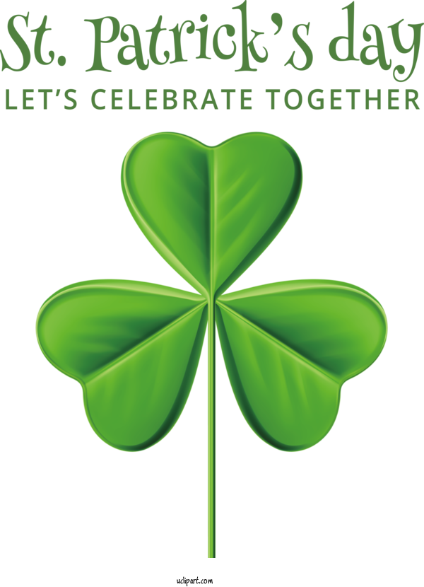 Free Holidays Leaf Shamrock Design For Saint Patricks Day Clipart Transparent Background
