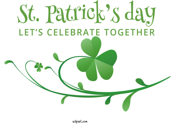 Free Holidays Leaf Logo Plant Stem For Saint Patricks Day Clipart Transparent Background