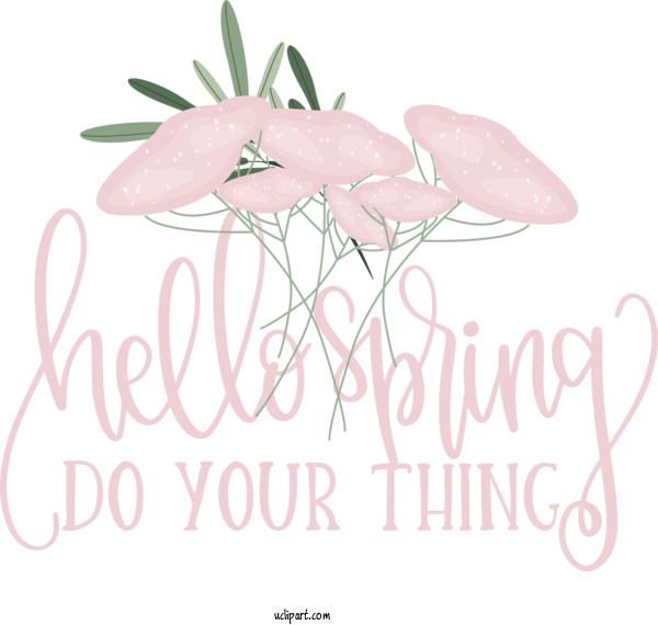 Free Nature Floral Design Flower Greeting Card For Spring Clipart Transparent Background