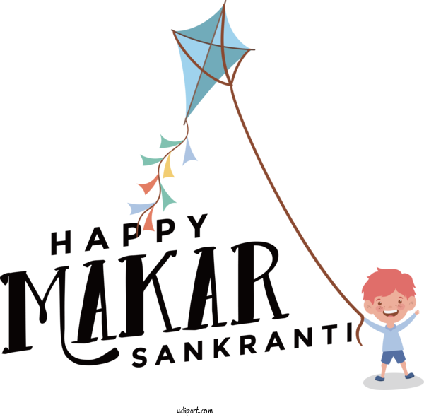 Free Holidays Logo Diagram Cartoon For Makar Sankranti Clipart Transparent Background