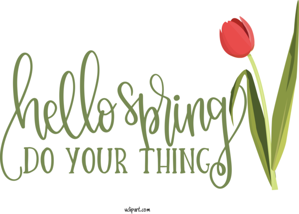 Free Nature Plant Stem Floral Design Logo For Spring Clipart Transparent Background