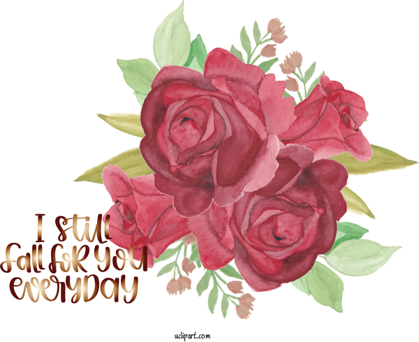 Free Holidays Watercolor Painting Painting Flower For Valentines Day Clipart Transparent Background