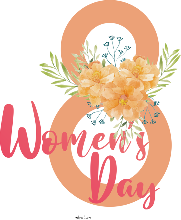 Free Holidays Floral Design Cut Flowers Flower For International Women's Day Clipart Transparent Background