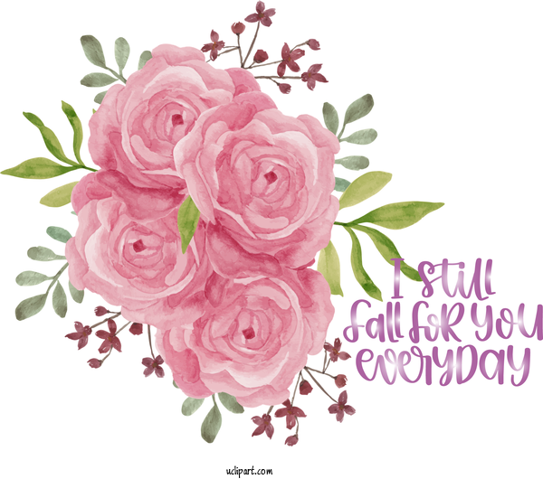 Free Holidays Flower Rose Floral Design For Valentines Day Clipart Transparent Background