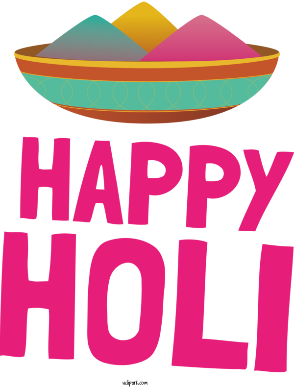 Free Holi Design Logo Line For Happy Holi Clipart Transparent Background