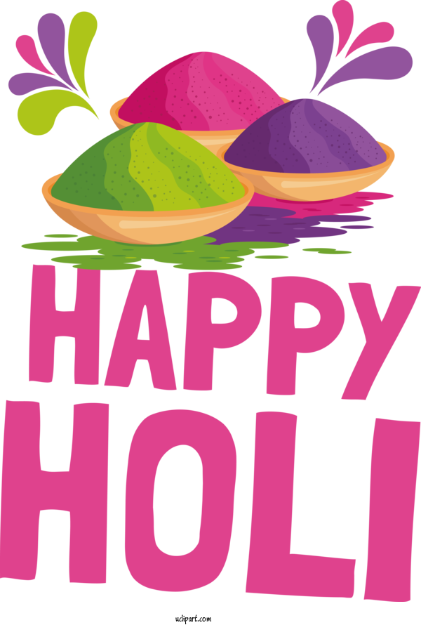 Free Holi Flower Design Floral Design For Happy Holi Clipart Transparent Background
