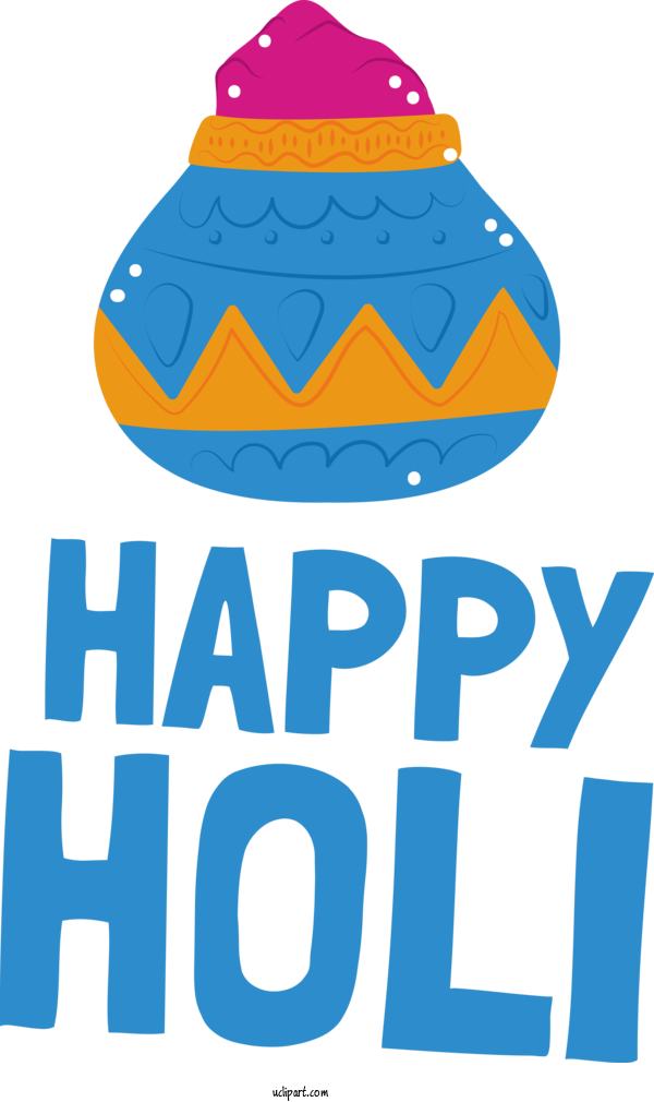 Free Holi Design  Cobalt Blue For Happy Holi Clipart Transparent Background