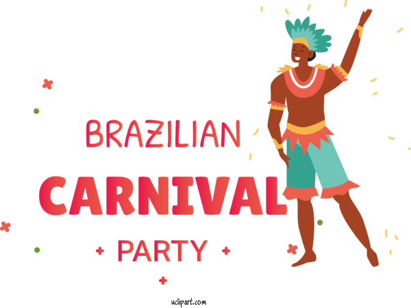 Free Holidays Human Logo Cartoon For Brazilian Carnival Clipart Transparent Background