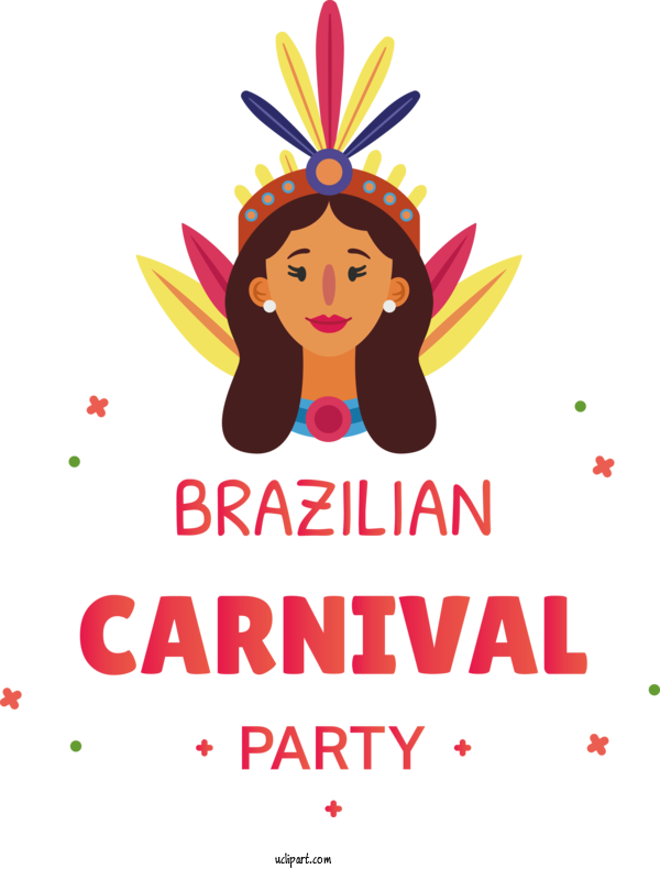 Free Holidays Logo Design Idea For Brazilian Carnival Clipart Transparent Background