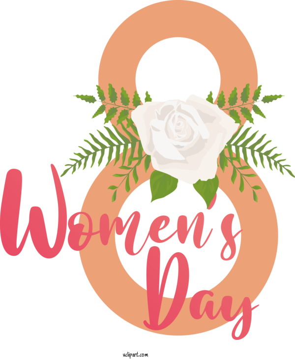 Free Holidays Floral Design Design Cartoon For International Women's Day Clipart Transparent Background