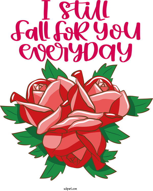 Free Holidays Flower Rose Design For Valentines Day Clipart Transparent Background
