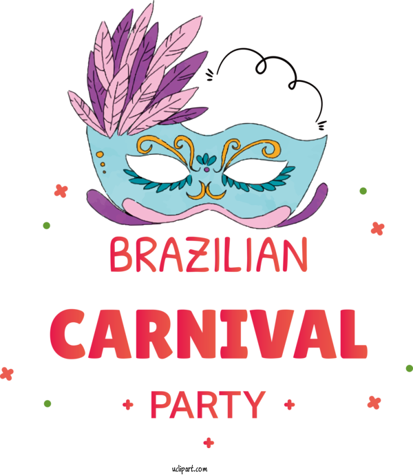 Free Holidays Carnival Design Royalty Free For Brazilian Carnival Clipart Transparent Background
