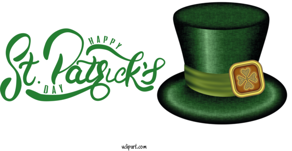 Free Holidays Design Font Green For Saint Patricks Day Clipart Transparent Background