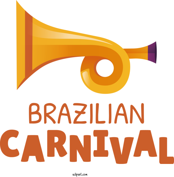 Free Holidays Design Logo Mellophone For Brazilian Carnival Clipart Transparent Background