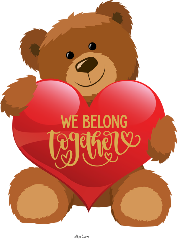 Free Holidays Bears Teddy Bear Valentines Day Teddy Bear For International Women's Day Clipart Transparent Background