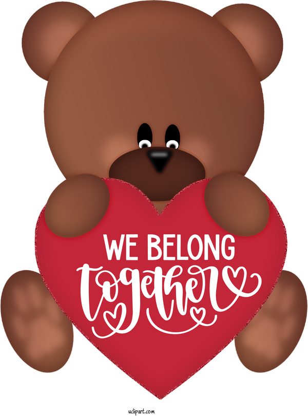 Free Holidays Bears Teddy Bear Valentine's Day Bear For International Women's Day Clipart Transparent Background