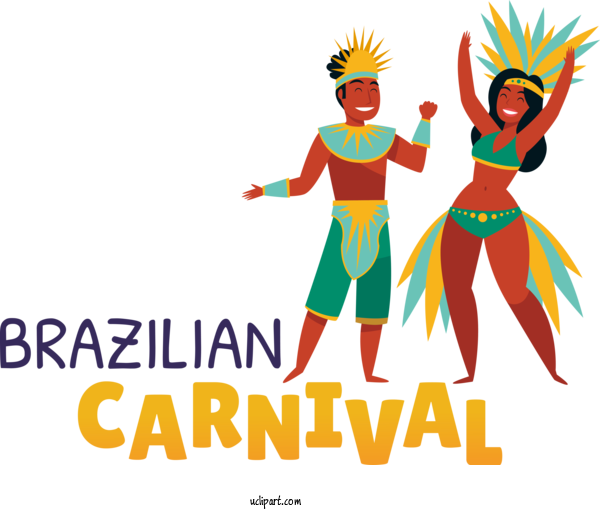 Free Holidays Cartoon Cover Art Drawing For Brazilian Carnival Clipart Transparent Background