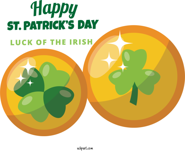 Free Holidays Shamrock Leaf Green For Saint Patricks Day Clipart Transparent Background