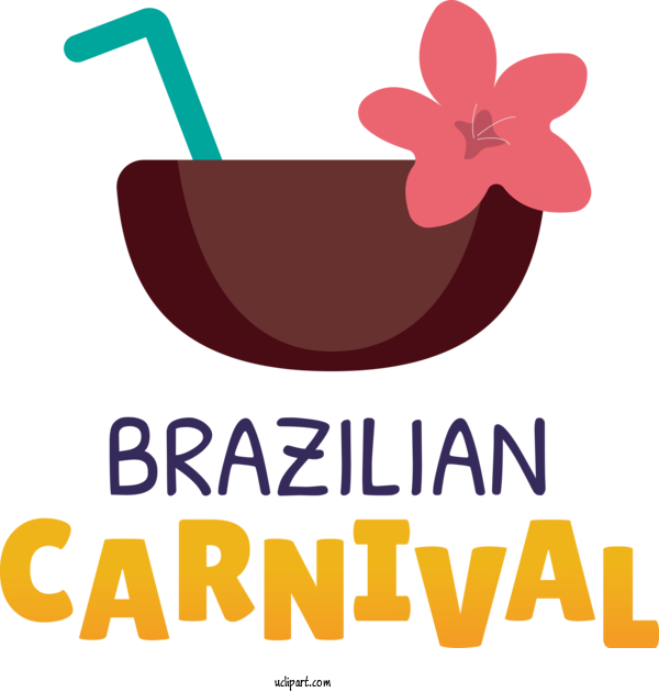 Free Holidays Flower Logo Design For Brazilian Carnival Clipart Transparent Background
