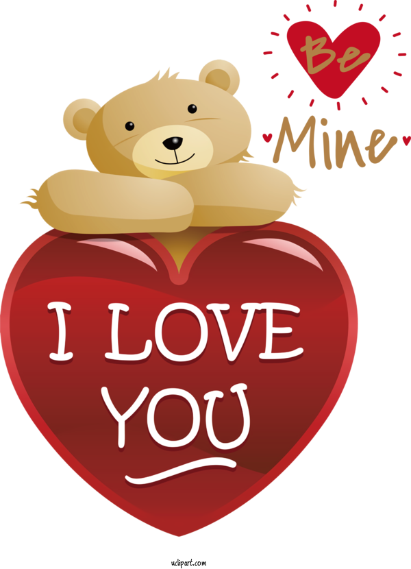 Free Holidays Heart Teddy Bear M 095 For Valentines Day Clipart Transparent Background