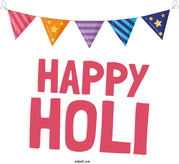 Free Holi Holiday Humor Greeting Card For Happy Holi Clipart Transparent Background